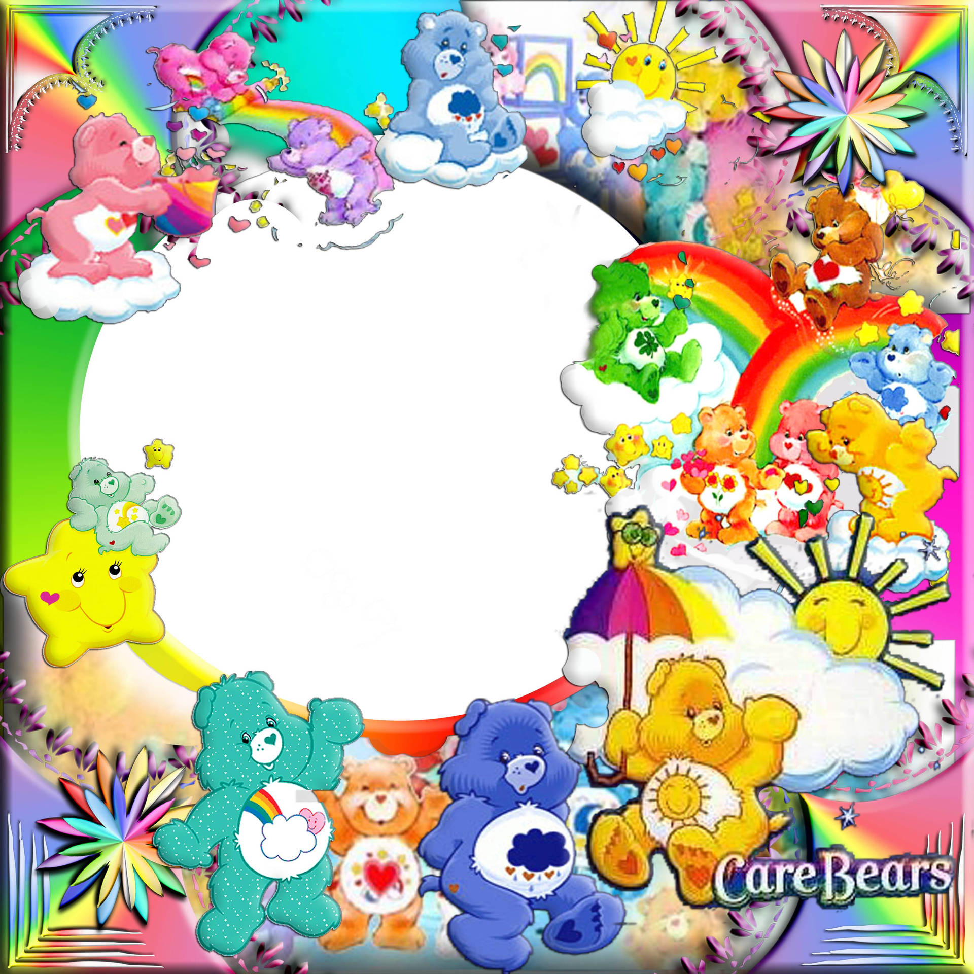 Care Bears Picture Frame Background