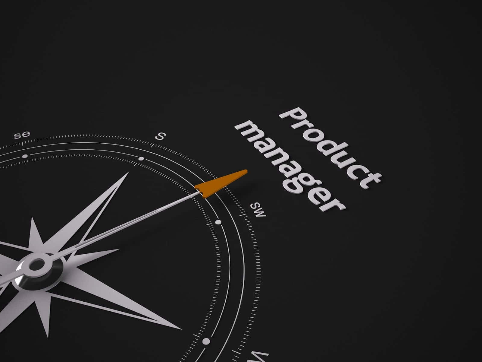 Career Product Manager Compass Background