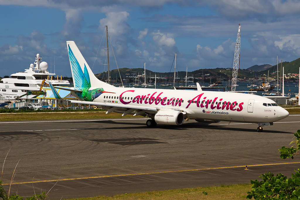 Caribbean Airlines Airplane Veering On Runway