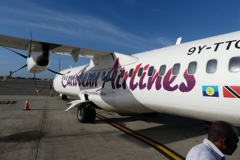 Caribbean Airlines Close-up Plane Mural