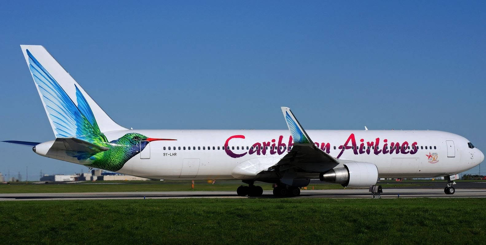 Caribbean Airlines Parked Passenger Airplane