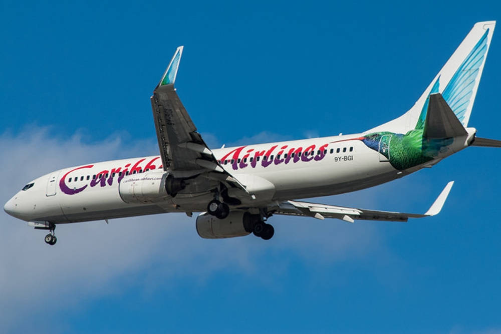 Caribbean Airlines - Soaring Through The Sky Background