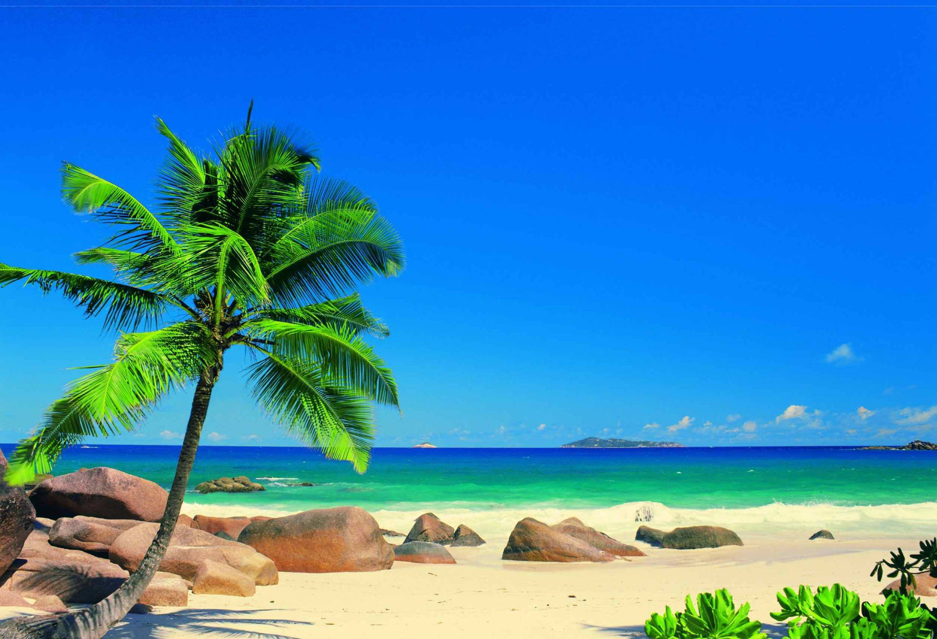 Caribbean Island Paradise Background