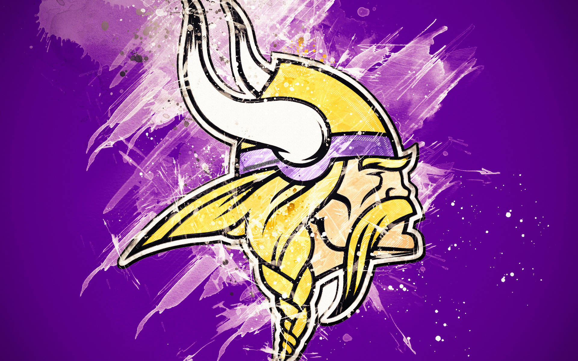 Caricature Minnesota Vikings Logo Background