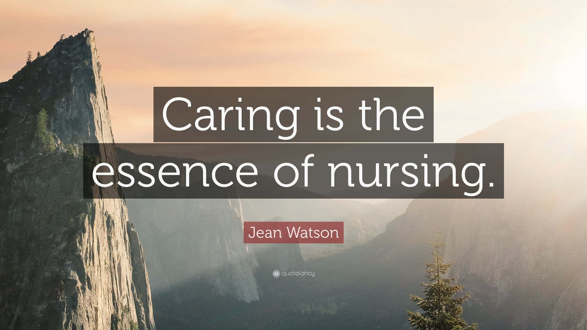 Caring Essenceof Nursing Quote Background