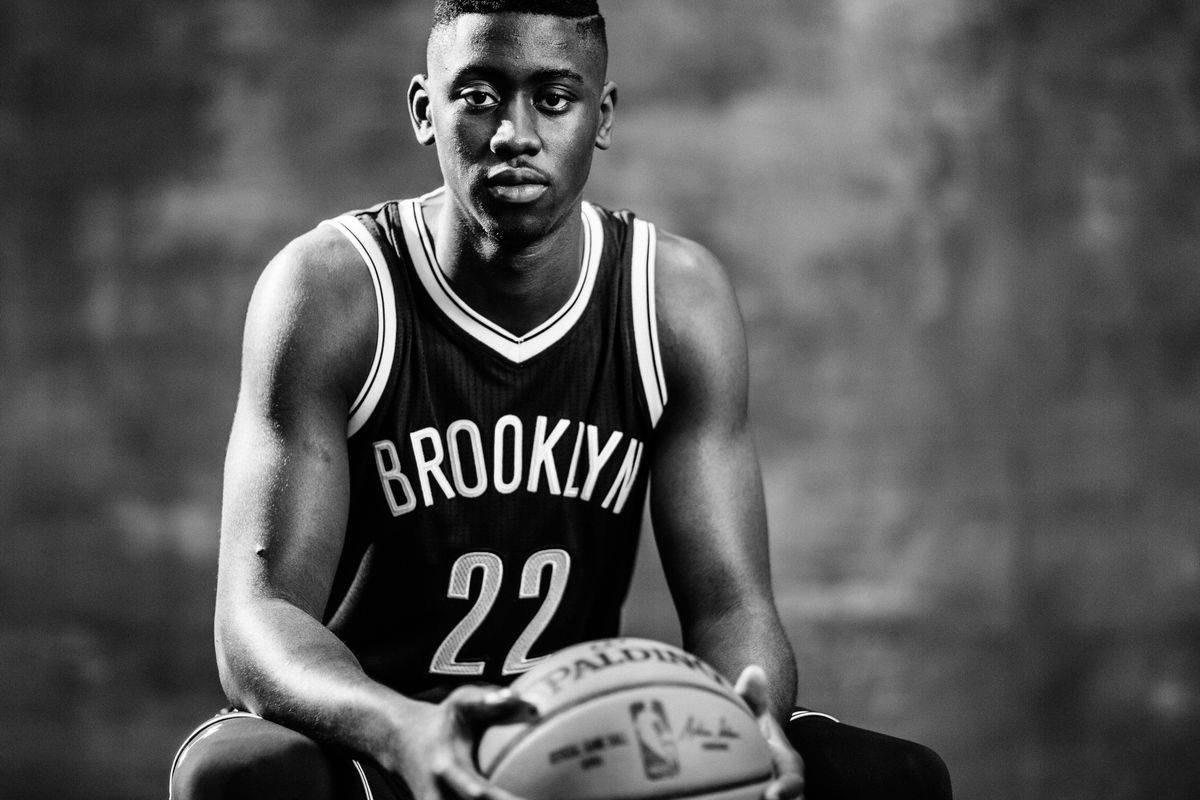 Caris Levert In Black And White Background