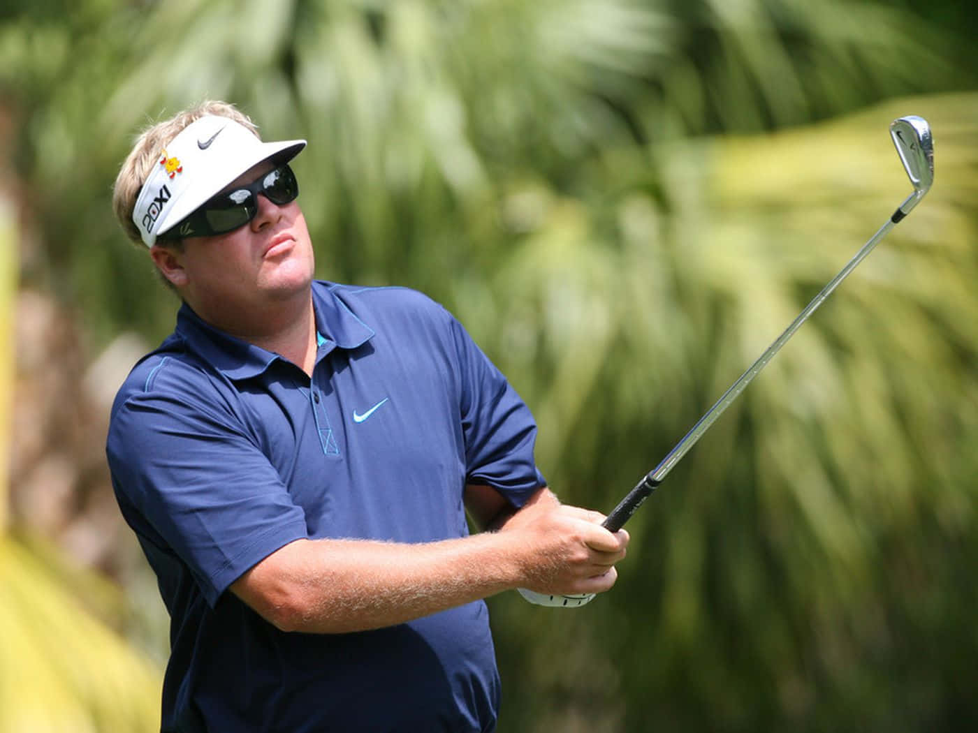 Carl Pettersson In Action On The Golf Course Background