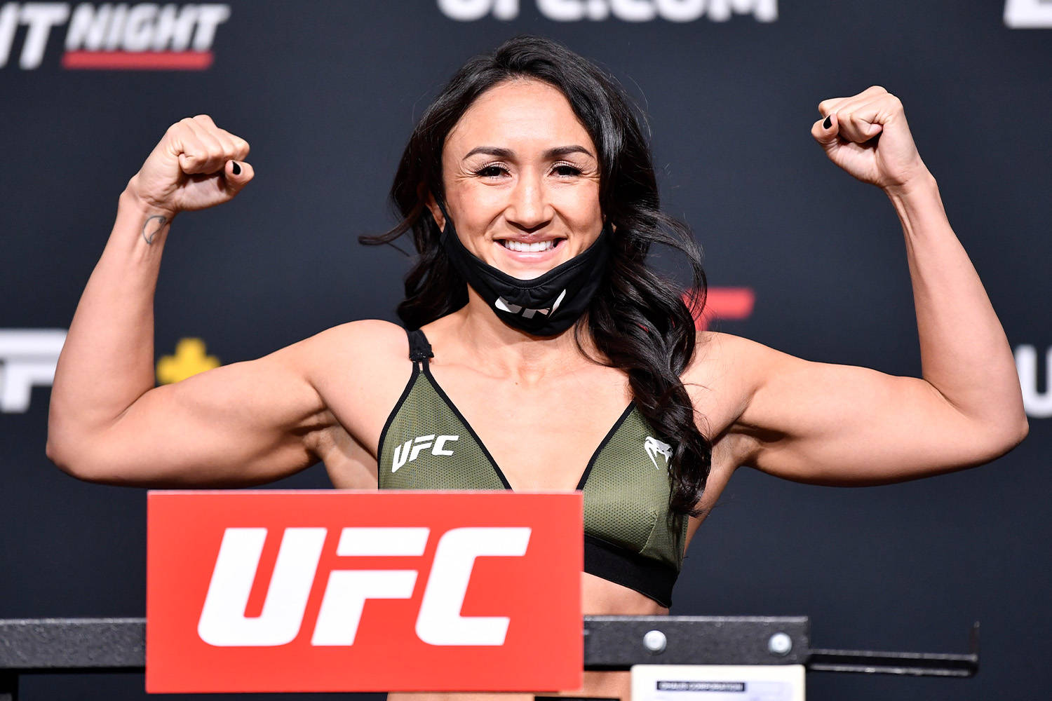 Carla Esparza Flexing Background