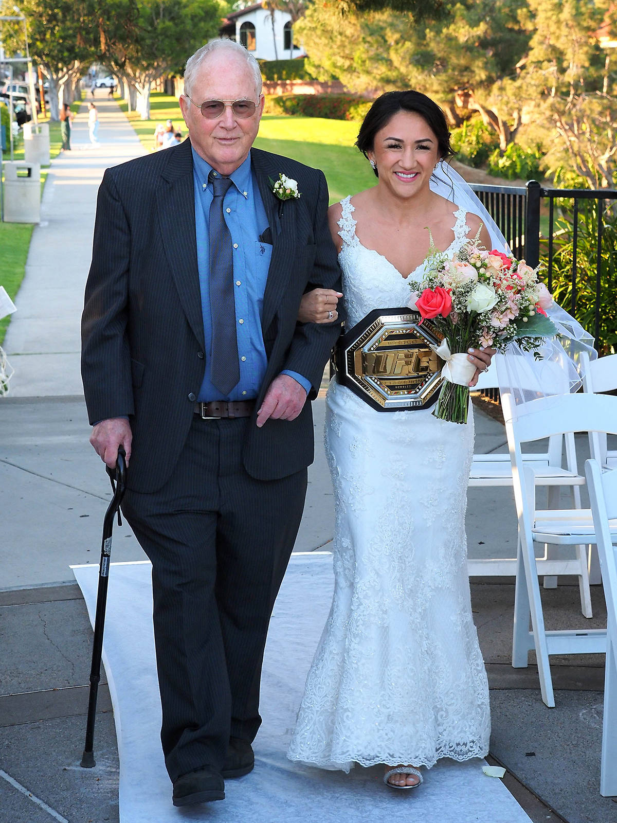 Carla Esparza With Father