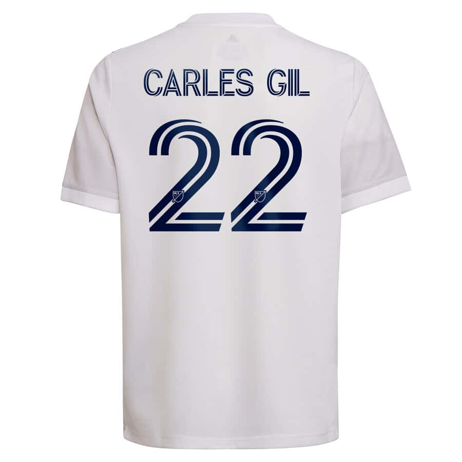 Carles Gil White Jersey Background