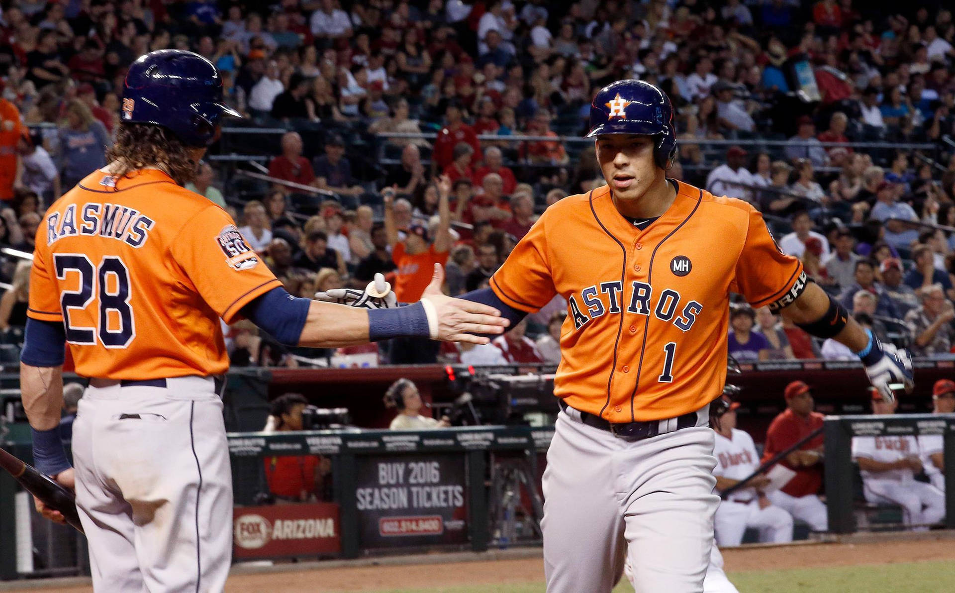 Carlos Correa And Colby Rasmus Background