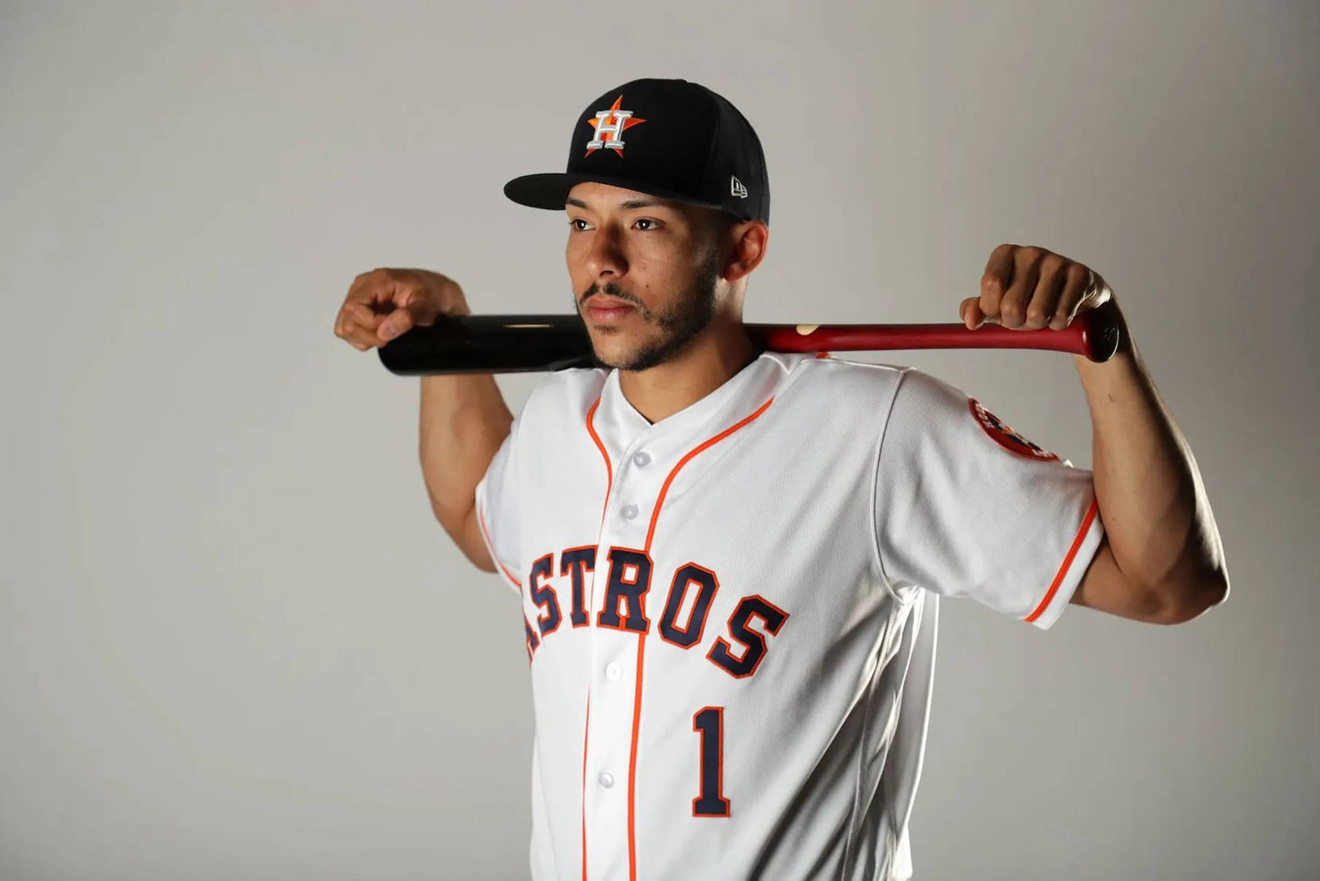 Carlos Correa Houston Astros Portrait Background