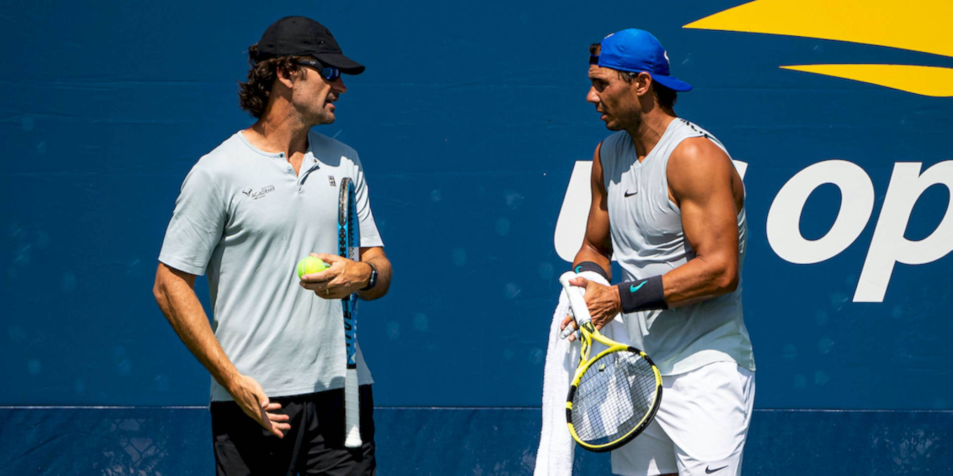 Carlos Moya And Nadal Chatting