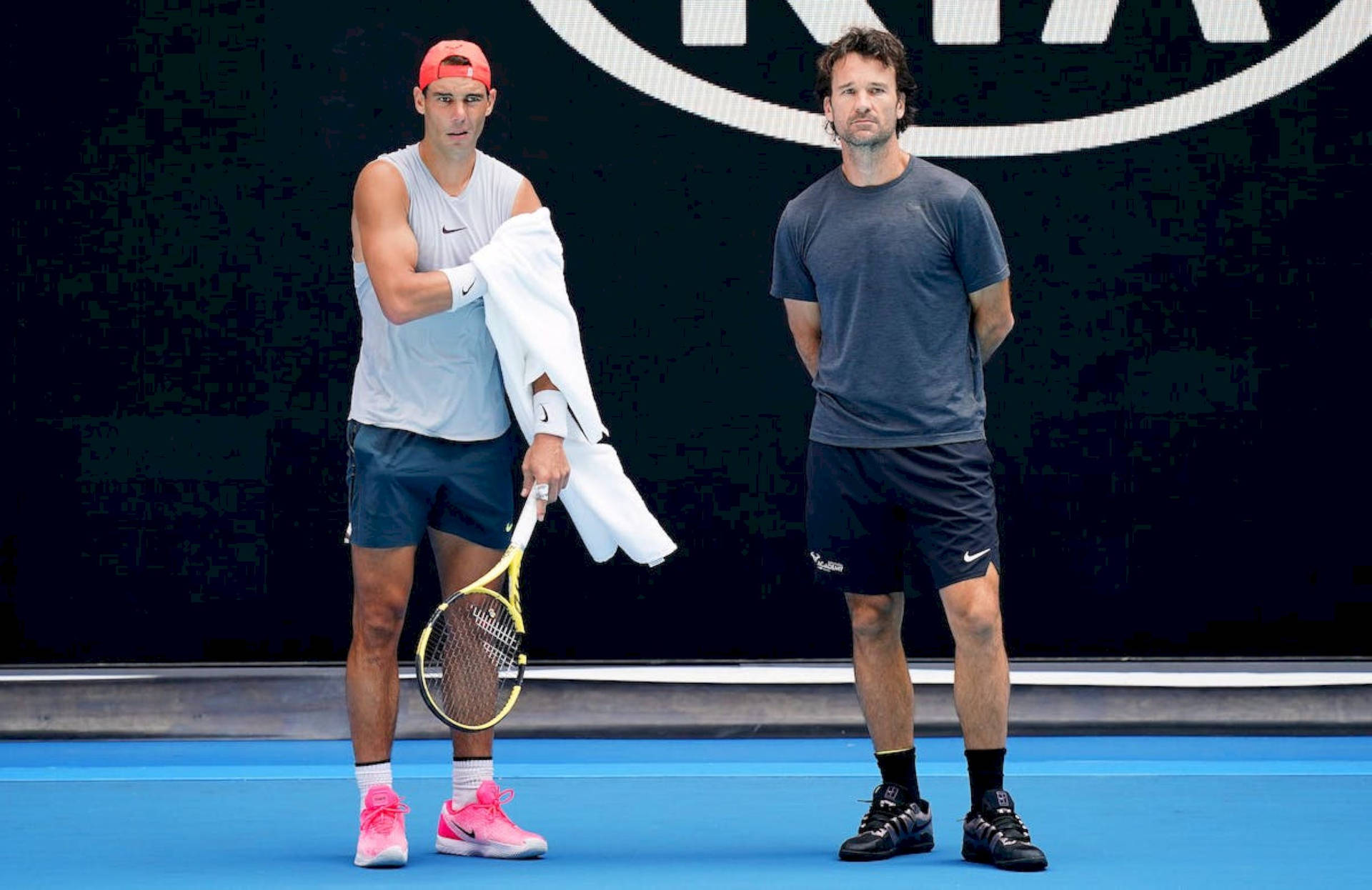 Carlos Moya Rafael Nadal Side-by-side Background