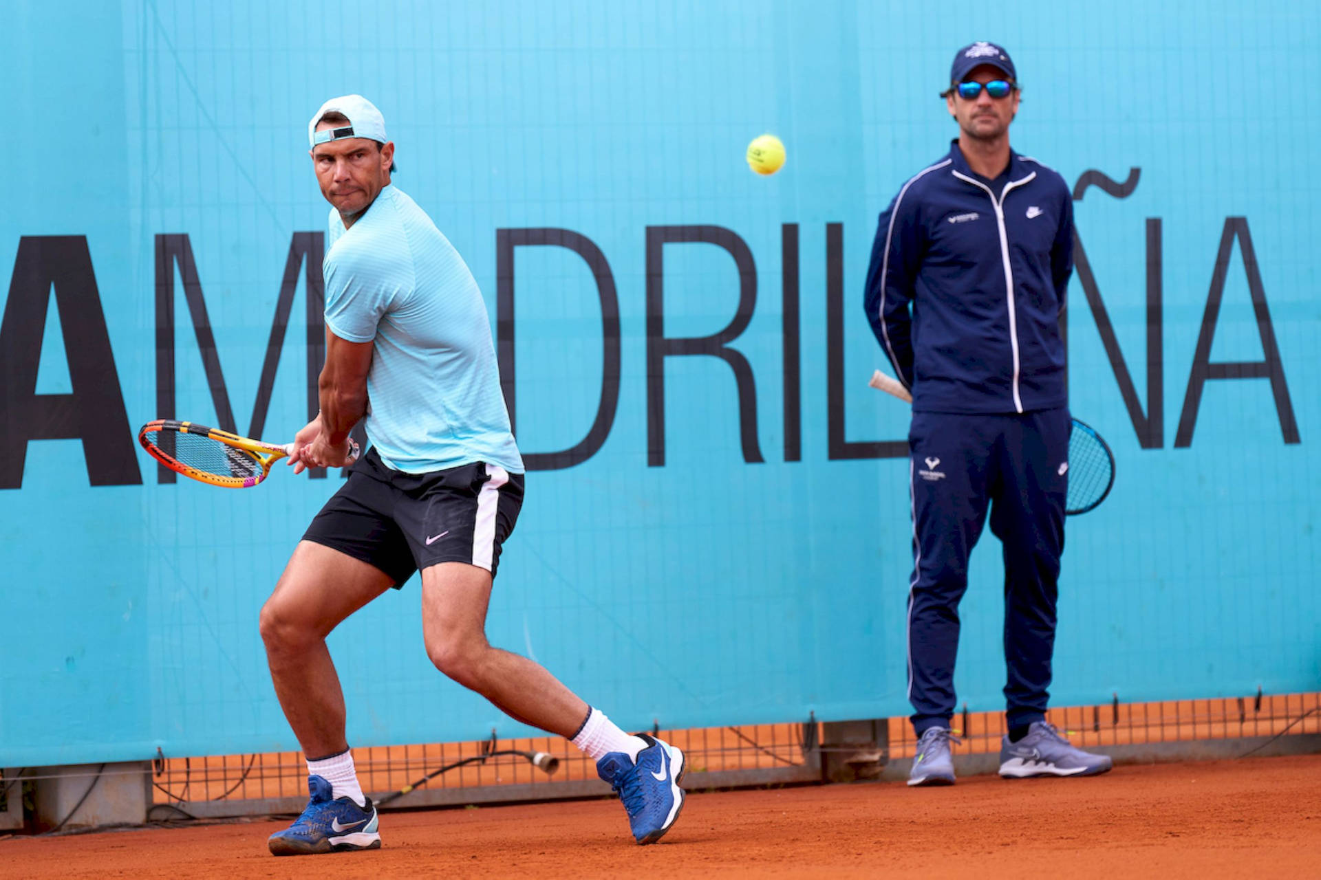 Carlos Moya Watching On The Side Background