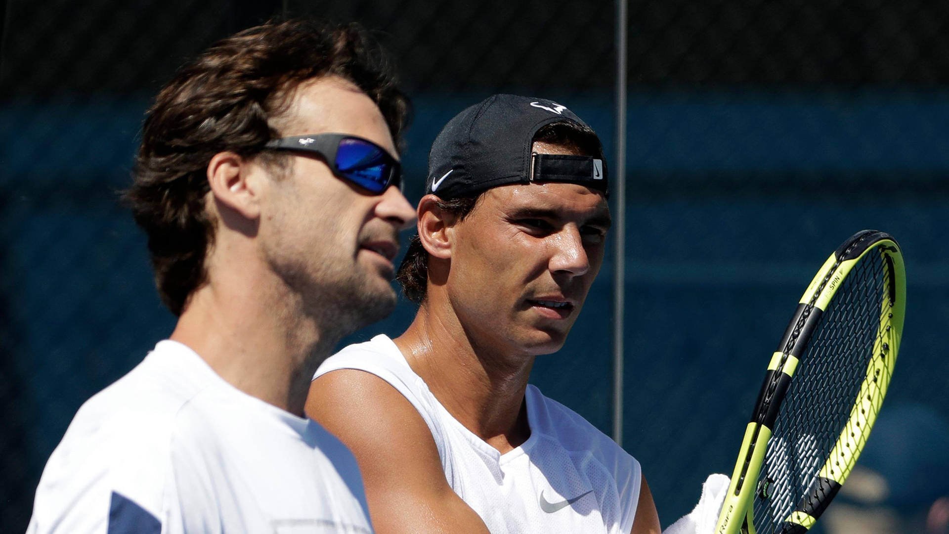 Carlos Moya With Rafael Nadal Background