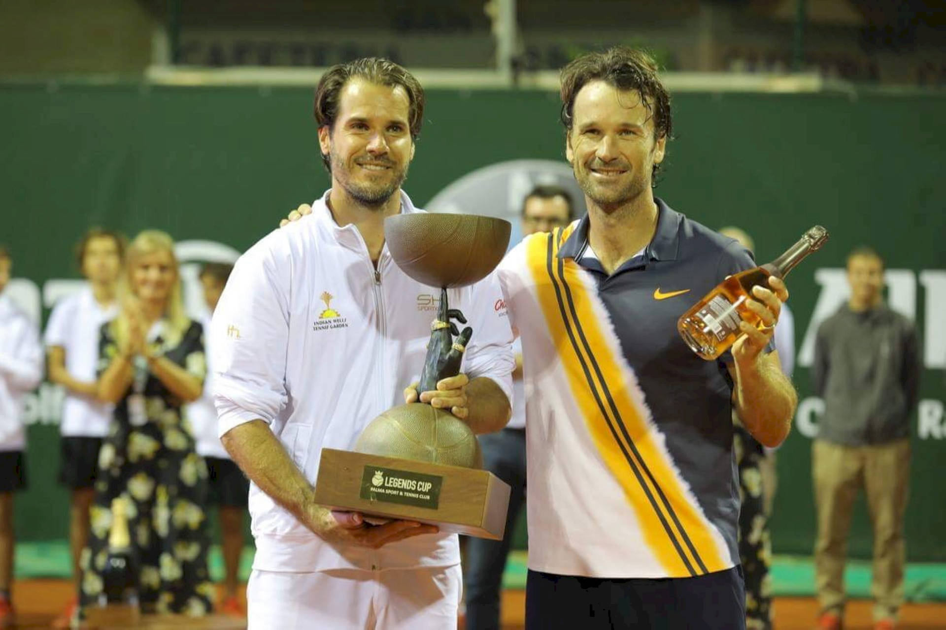 Carlos Moya With Tommy Haas Background