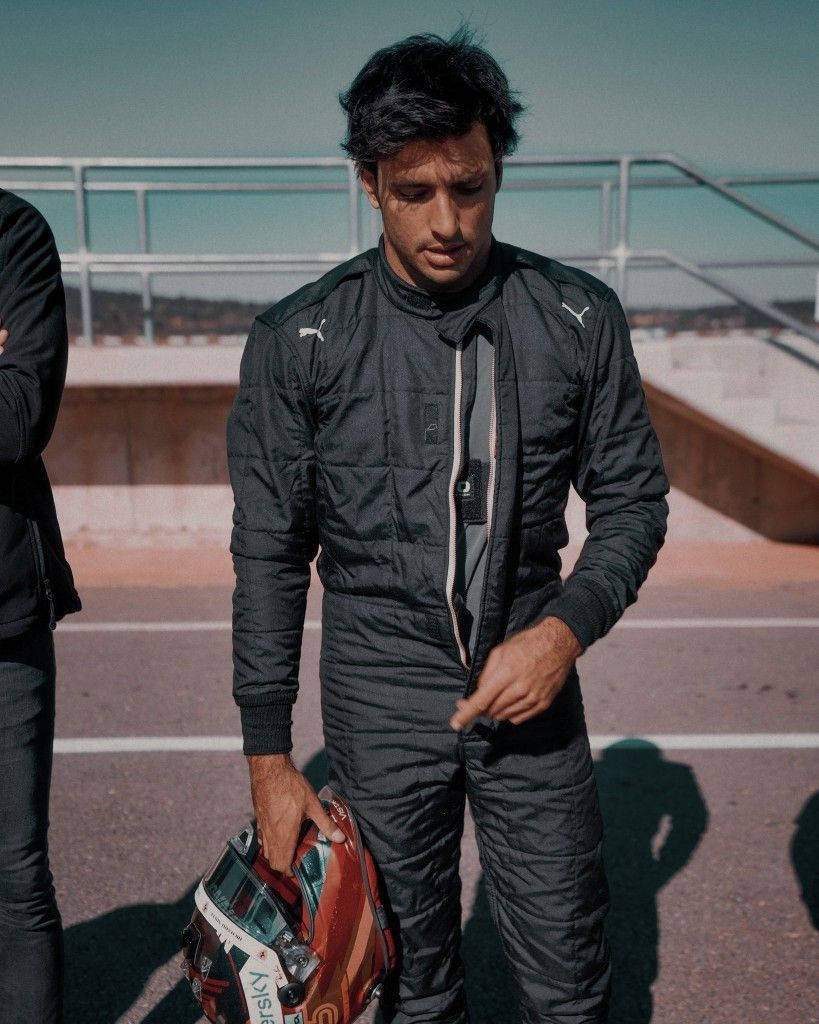 Carlos Sainz Jr Black Racing Suit