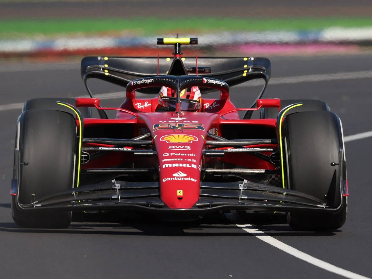 Carlos Sainz Jr. Storming The Track Background