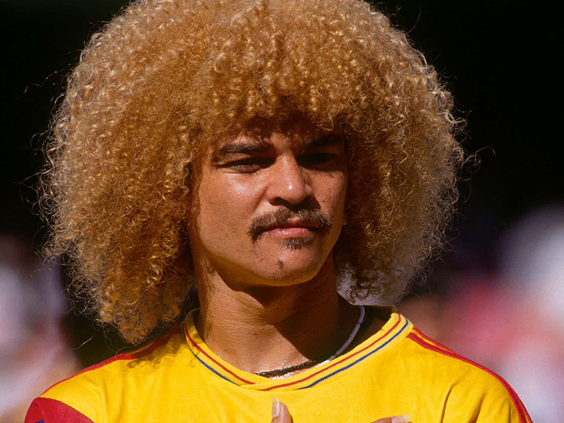 Carlos Valderrama Candid Background