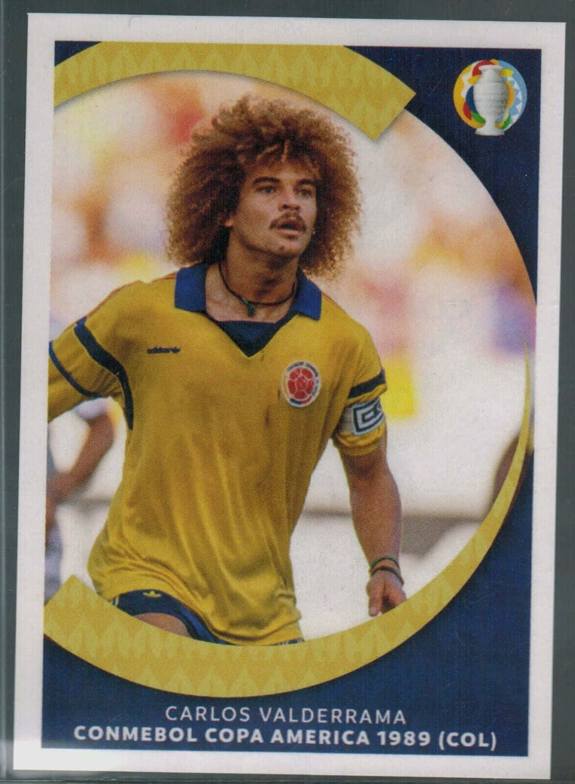 Carlos Valderrama Football Player Card Background