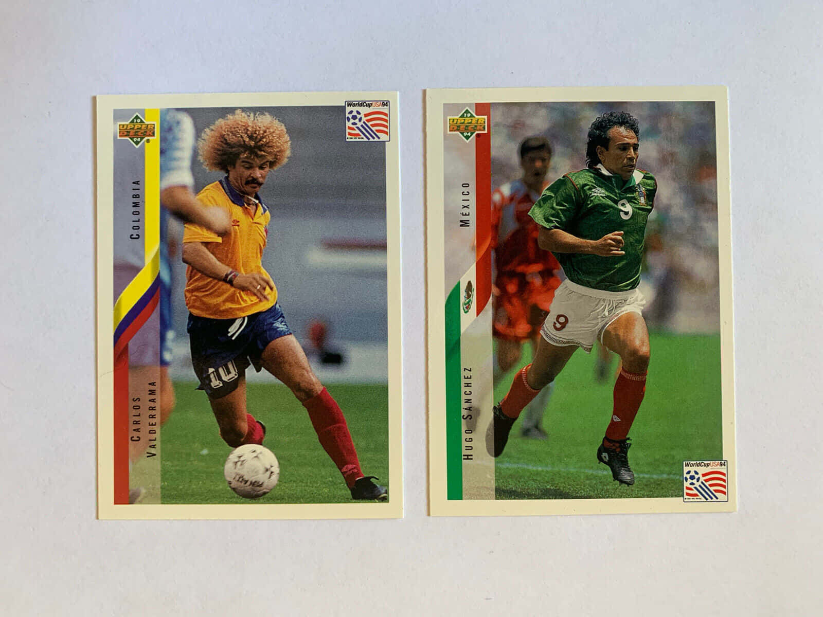 Carlos Valderrama & Hugo Sanchez Deck Card
