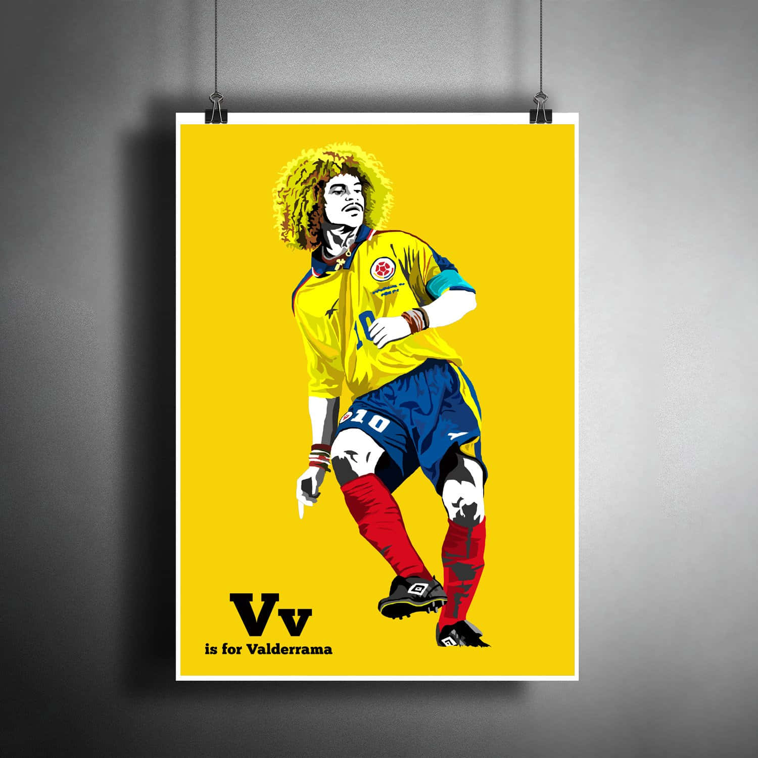 Carlos Valderrama In Yellow Card