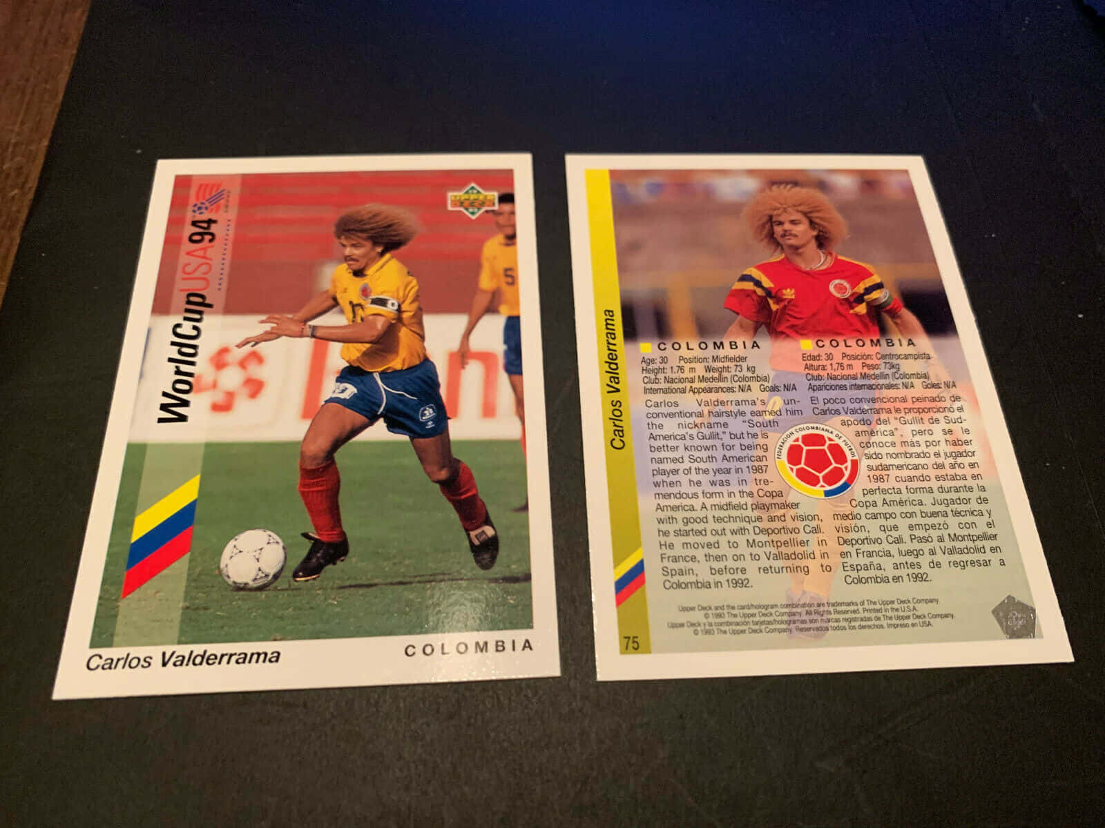 Carlos Valderrama World Cup 94 Background
