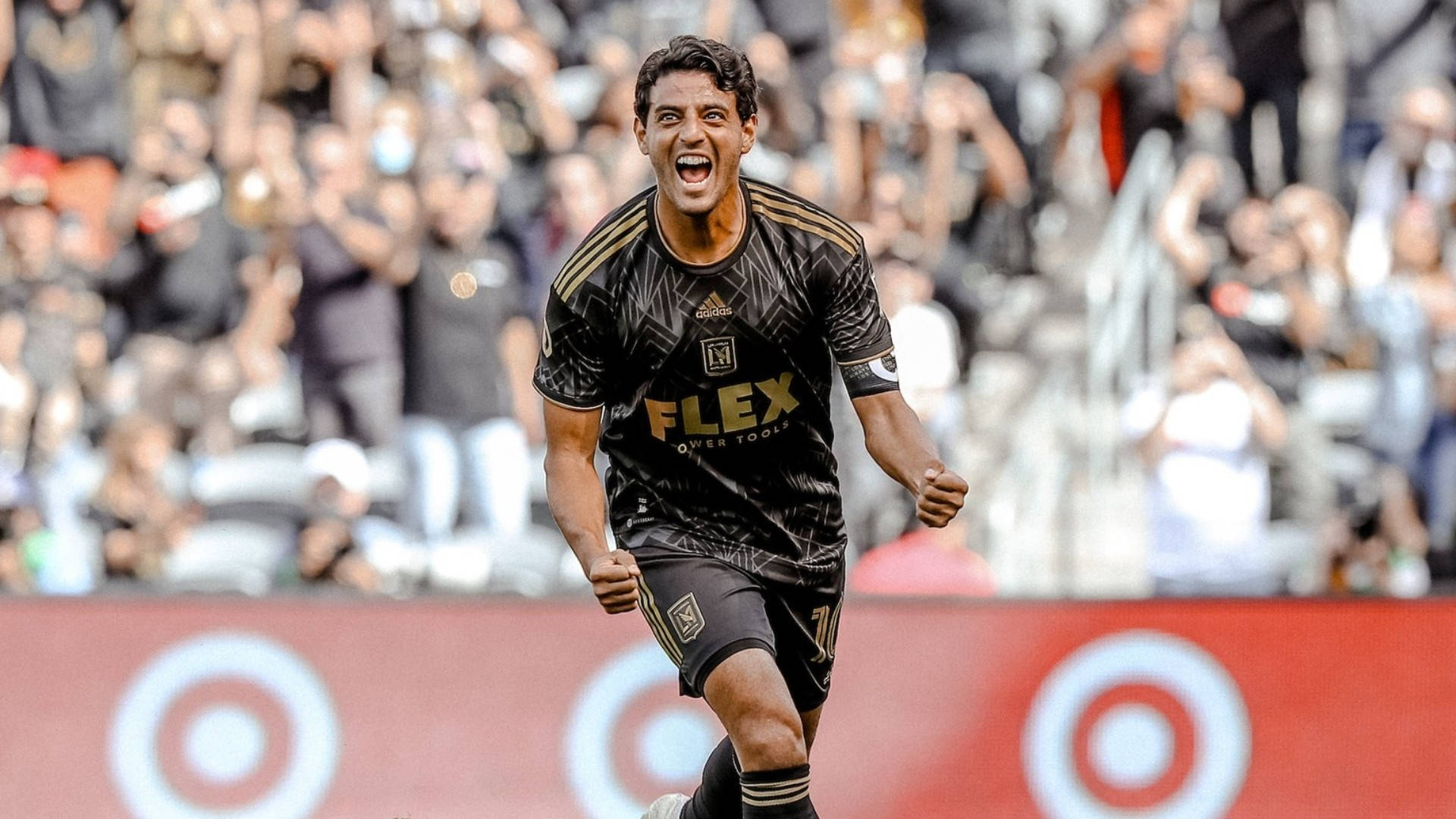 Carlos Vela Goal Celebration Los Angeles Fc Background