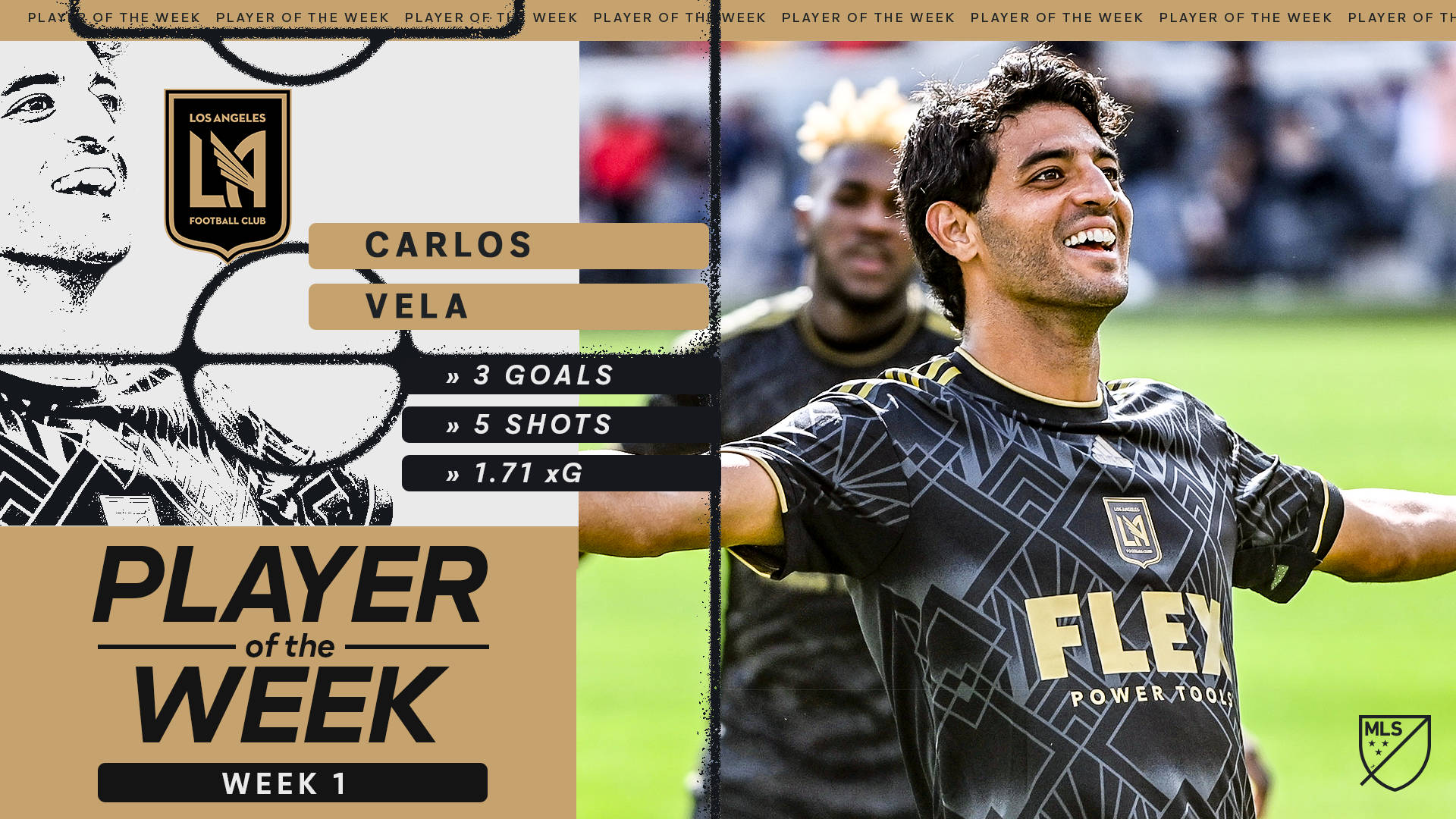 Carlos Vela Player Of The Week Background