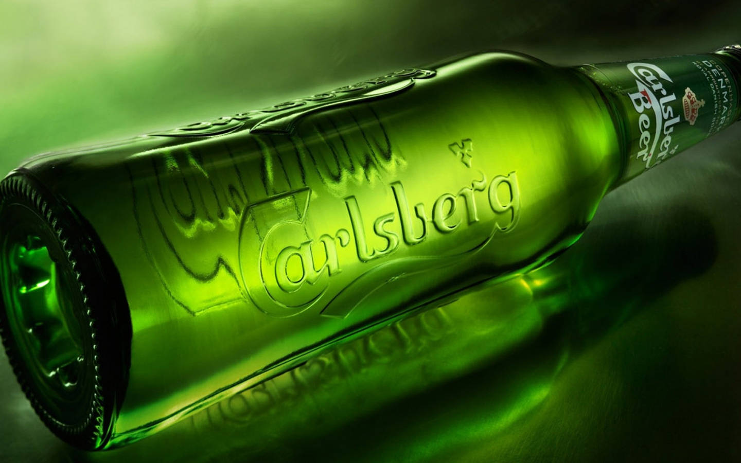 Carlsberg Beer Alcoholic Drink Bottle Background