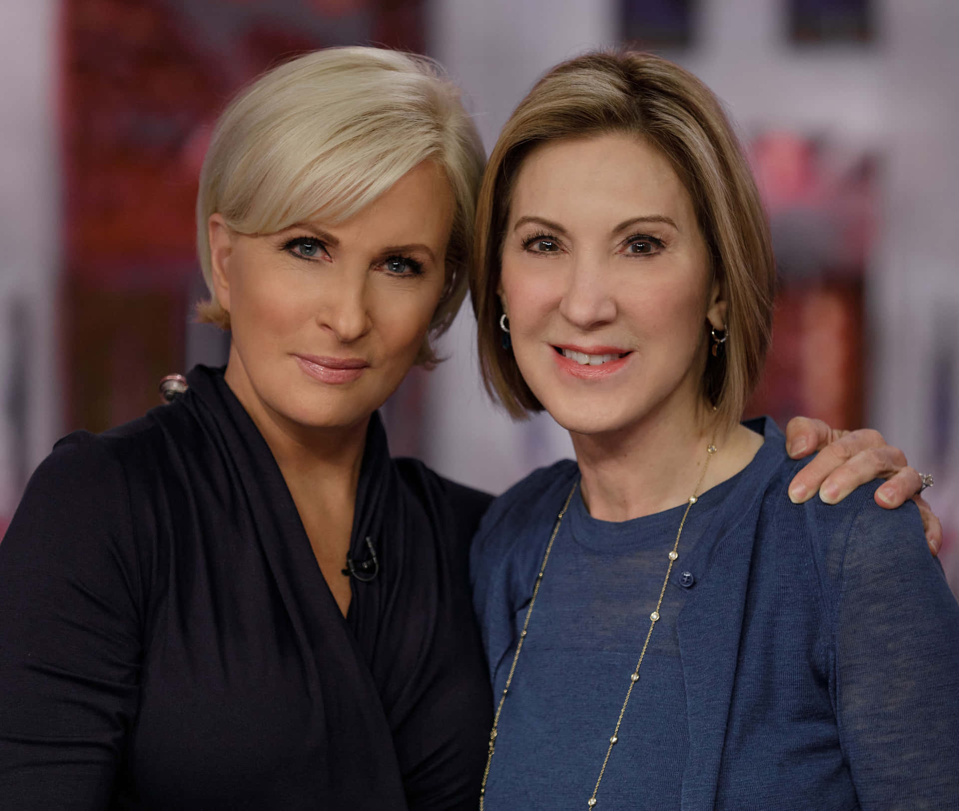 Carly Fiorina And Mika Brzezinski Background