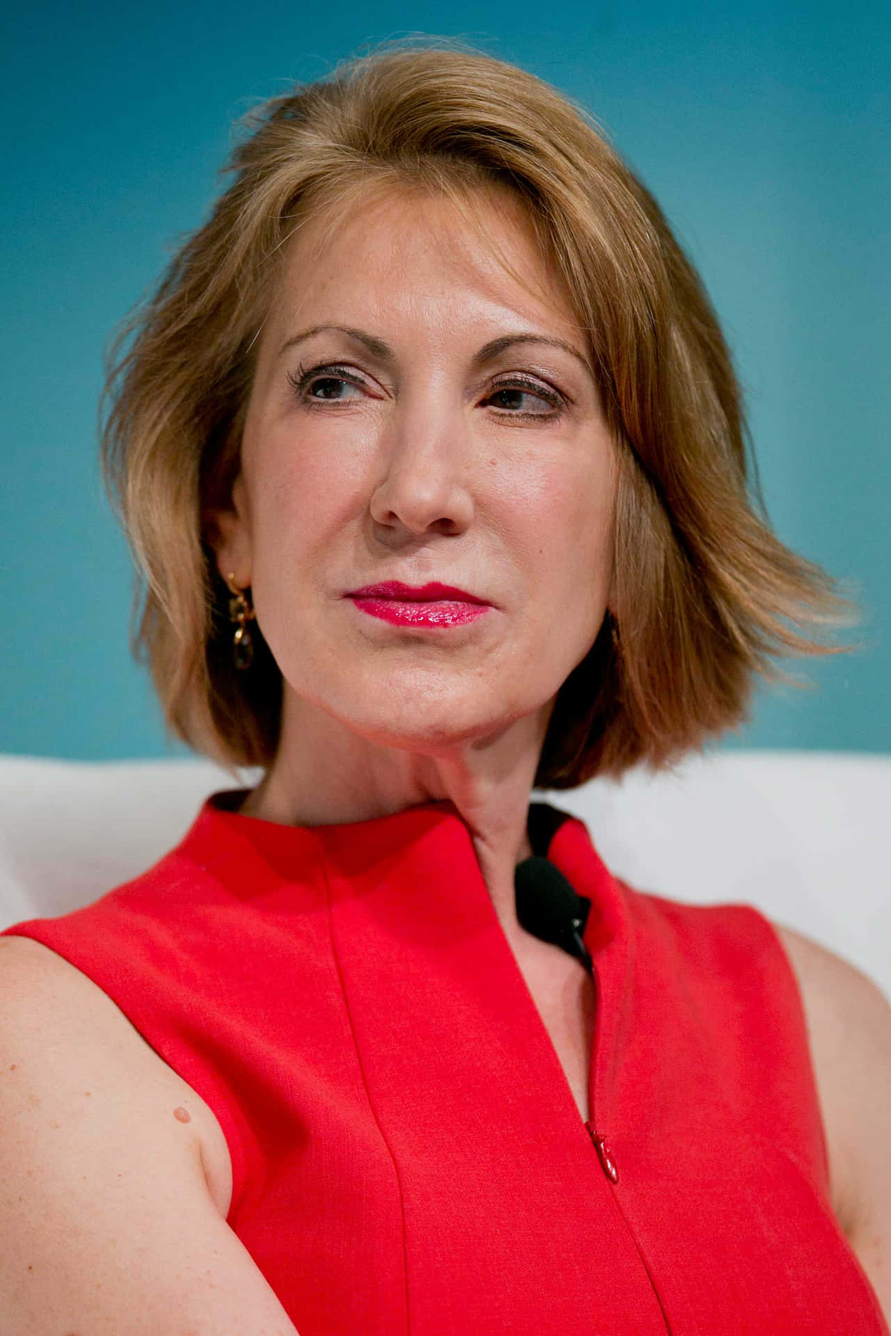 Carly Fiorina In Sleeveless Dress Background