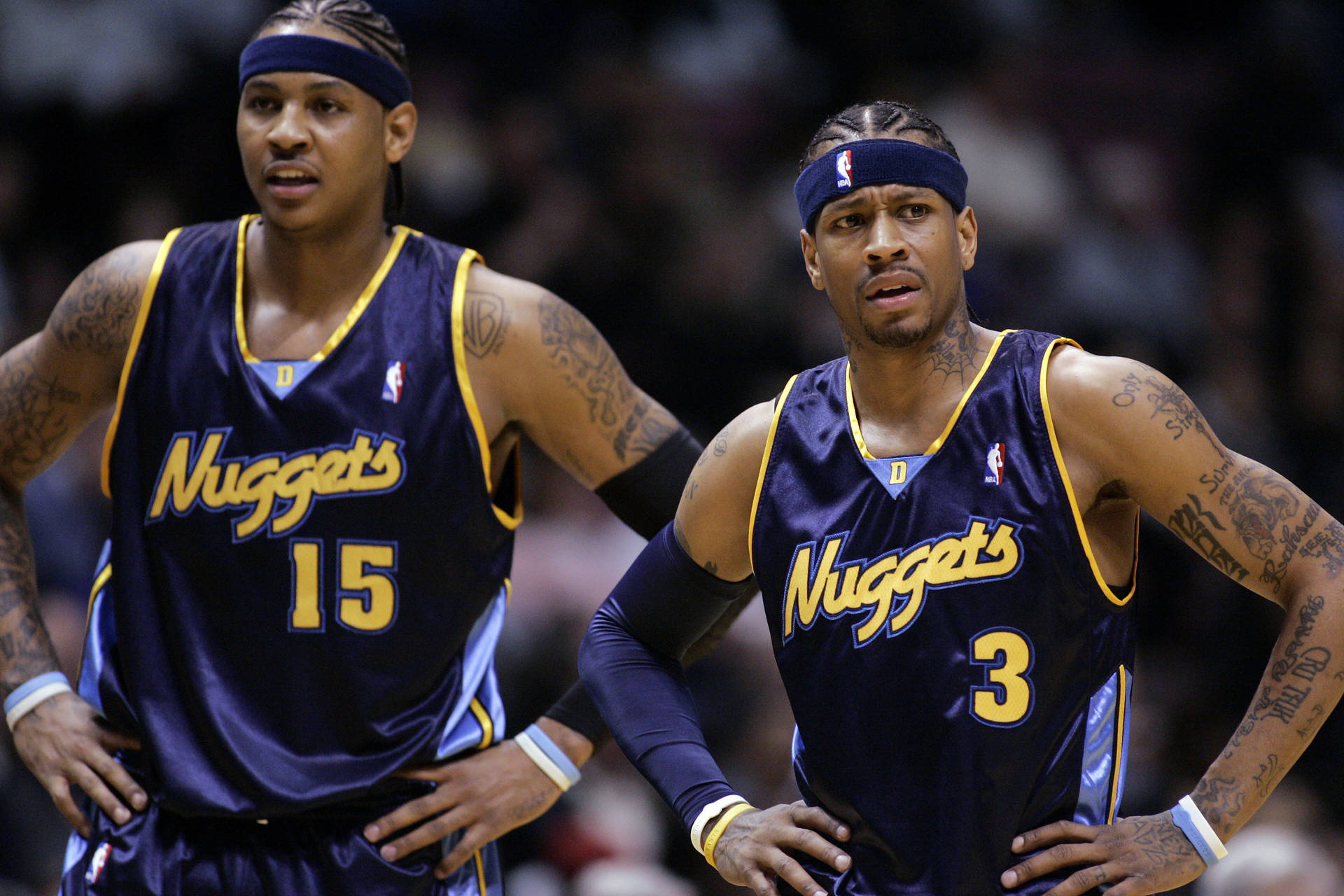 Carmelo Anthony Allen Iverson Nuggets Background