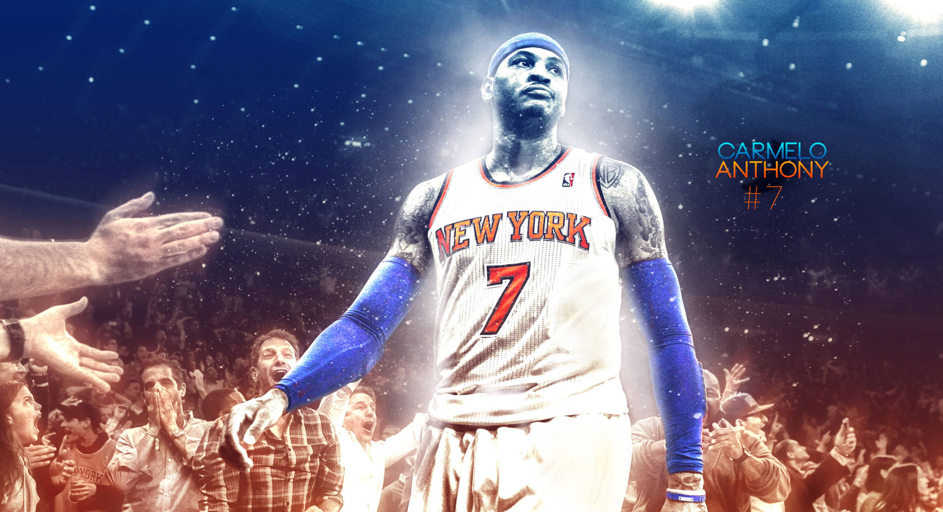 Carmelo Anthony Knicks 7 Fanart Background