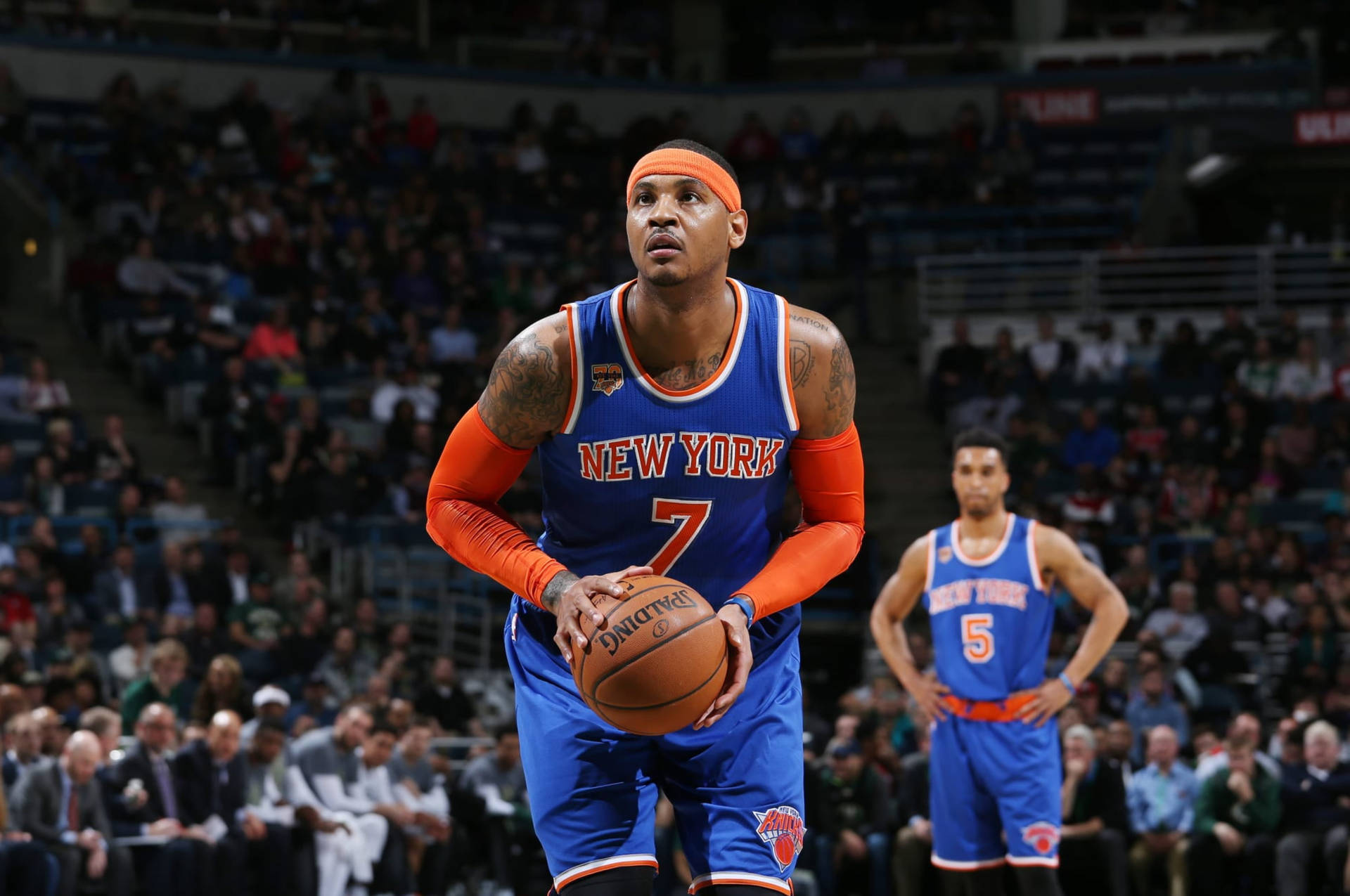 Carmelo Anthony New York Knicks Game Background