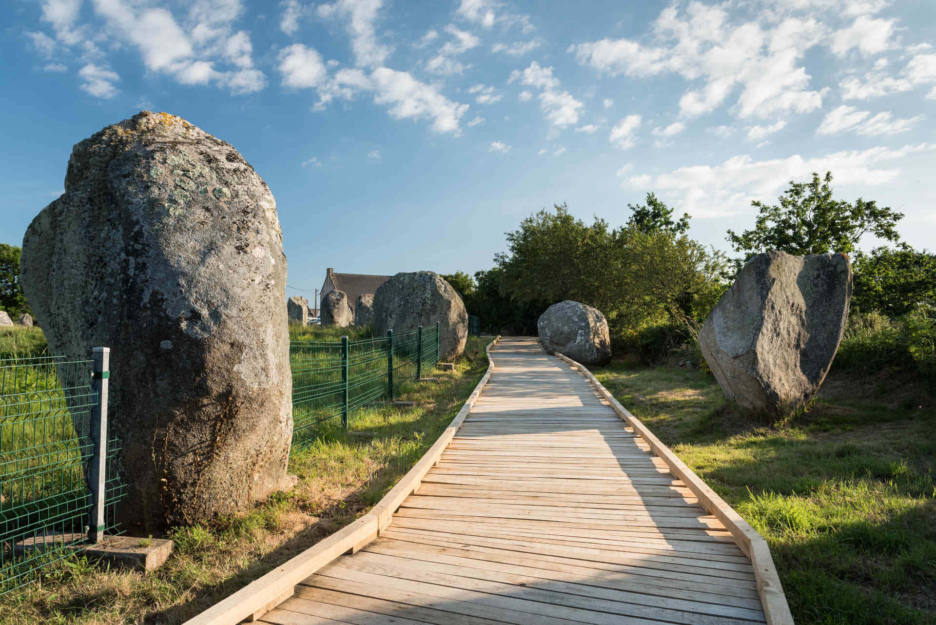 Carnac Megaliths Attraction Wooden Pathway