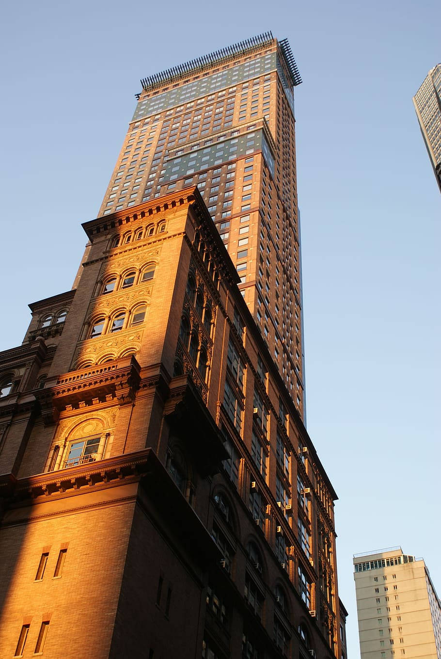 Carnegie Hall Building Clear Sky Background