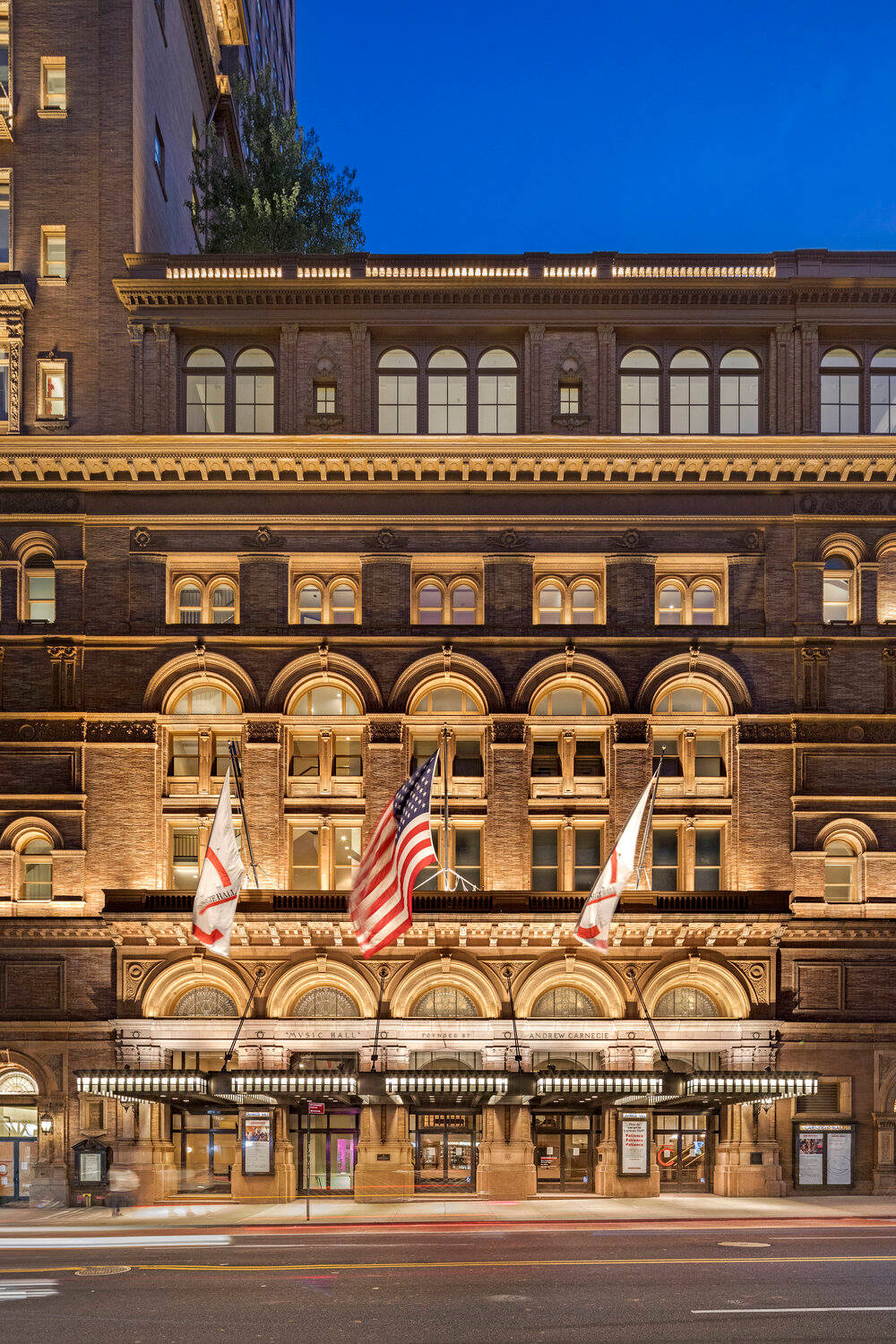 Carnegie Hall Facade Background