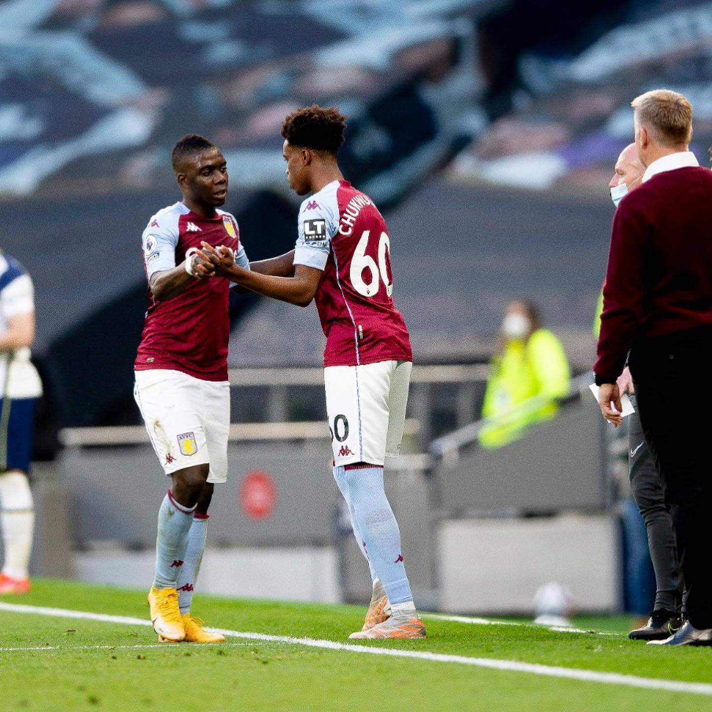 Carney Chukwuemeka High Five With Teammate Background