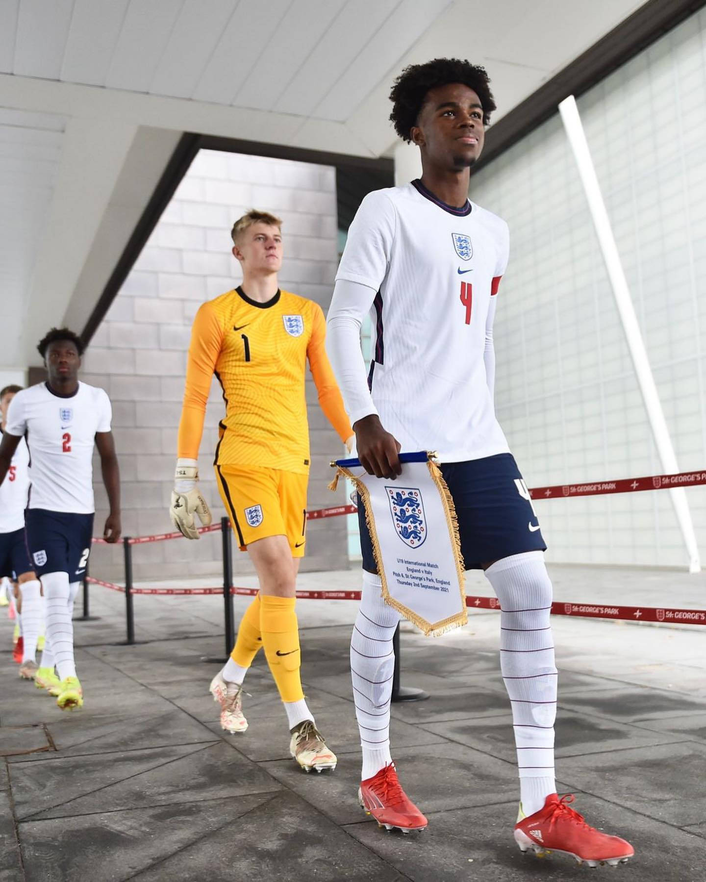 Carney Chukwuemeka Walking With Teammates