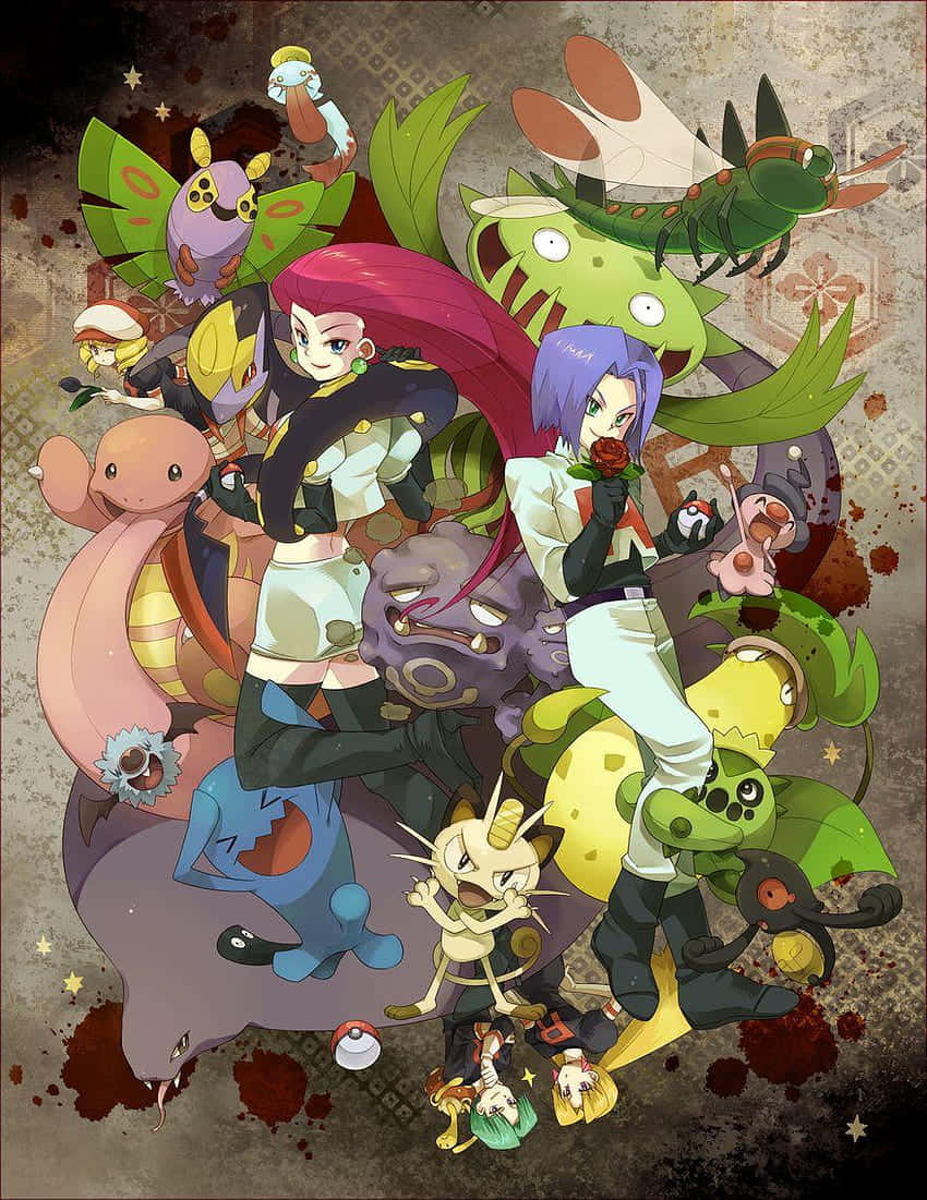 Carnivine With Team Rocket's Jessie And James
