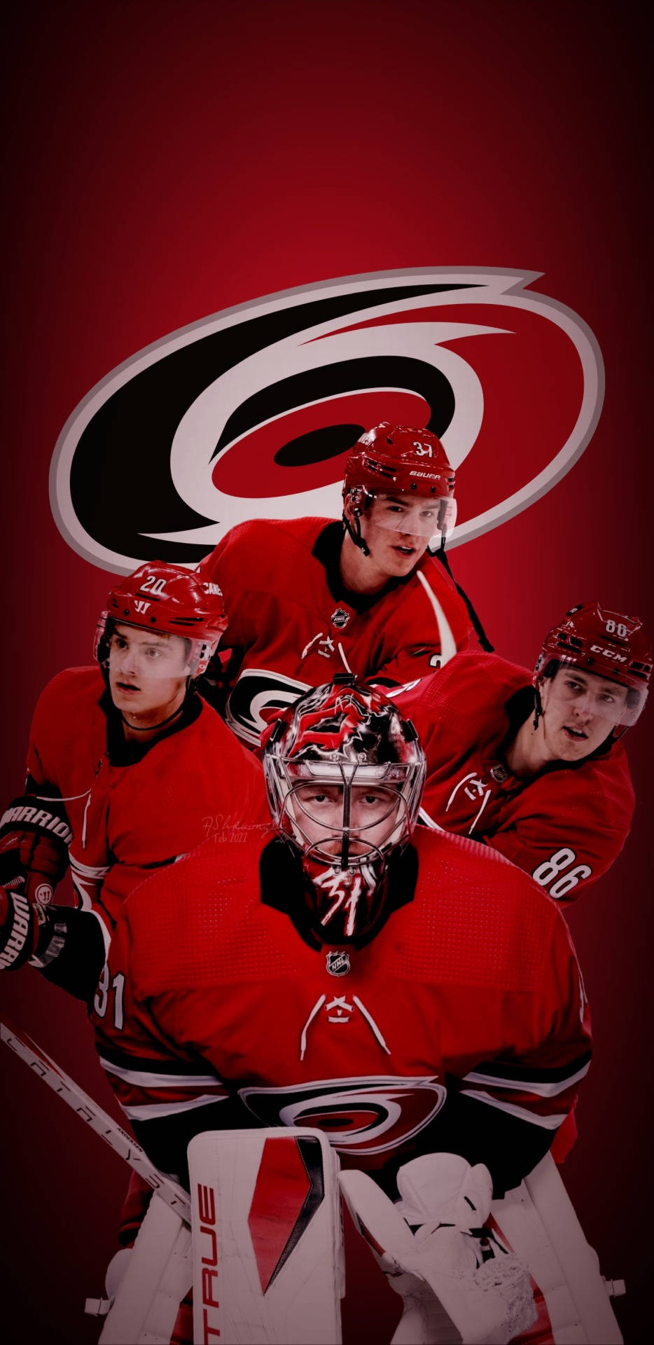 Carolina Hurricane Team Sebastian Aho Background