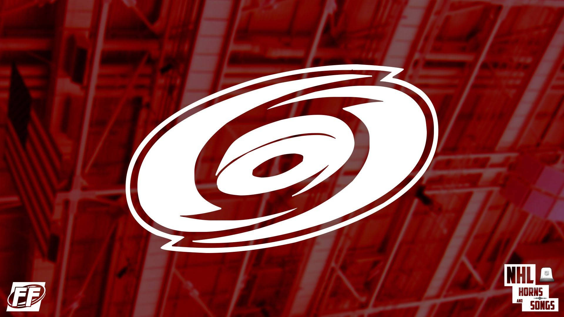Carolina Hurricanes Logo On Building Background