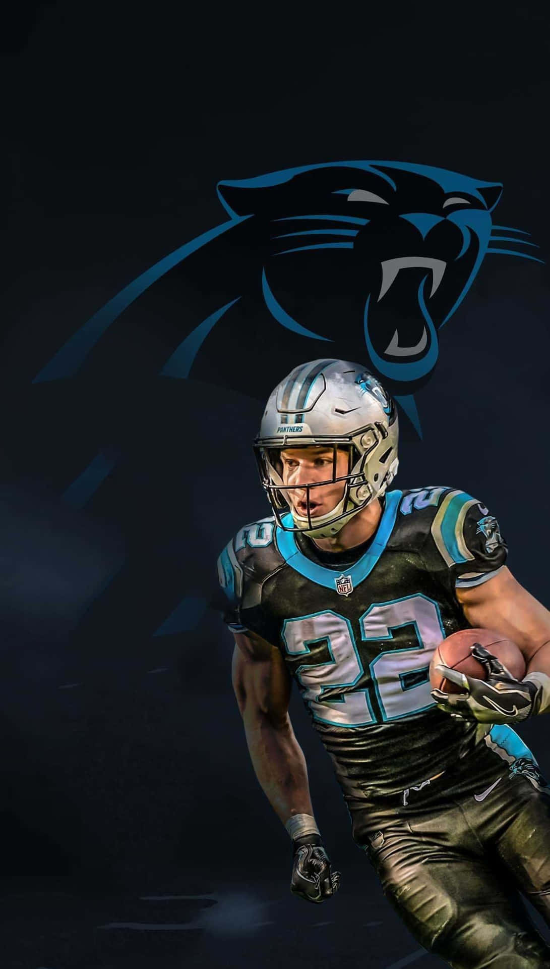 Carolina Panther's Running Back Christian Mccaffrey Ready For Takeoff Background