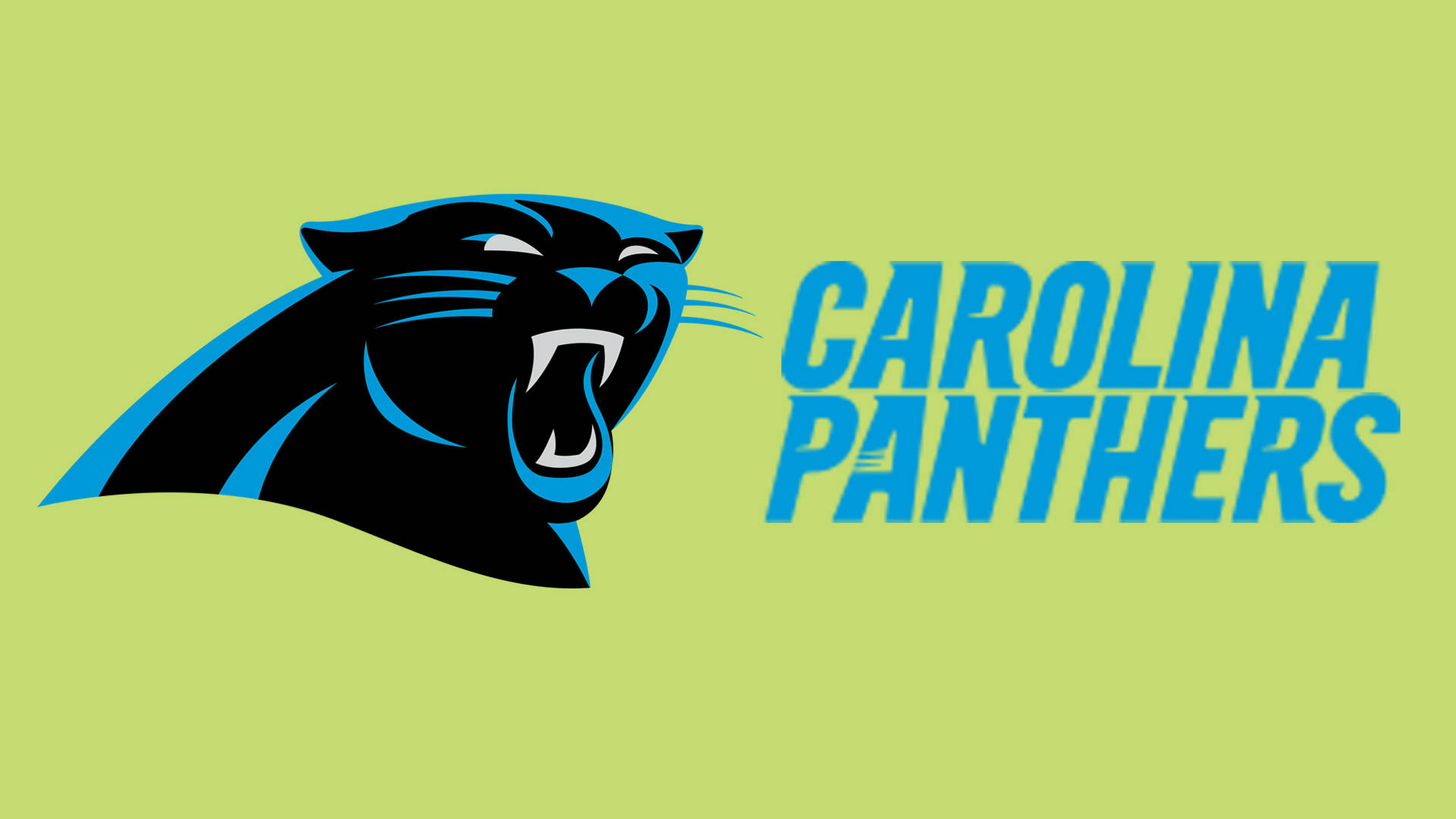 Carolina Panthers Light Green Background