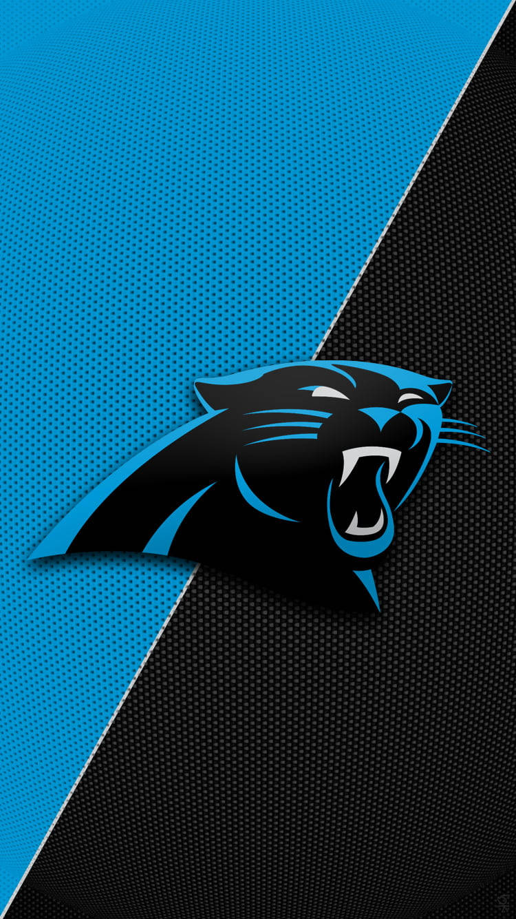 Carolina Panthers Logo Blue And Black Background