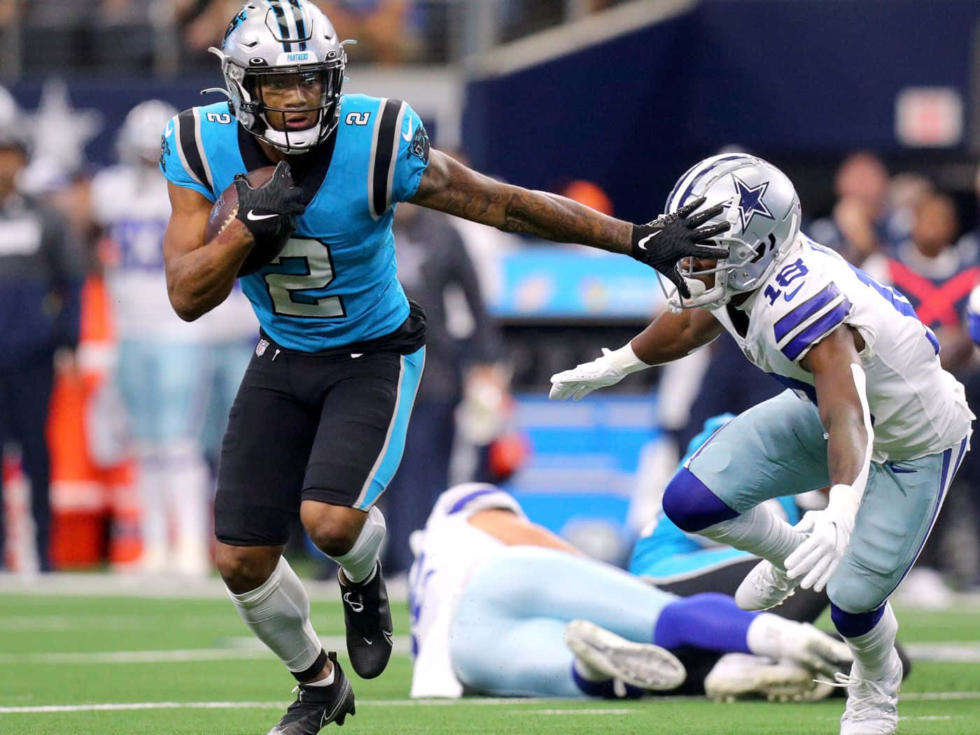 Carolina Panthers Player Dj Moore Dallas Cowboys 2021 Background