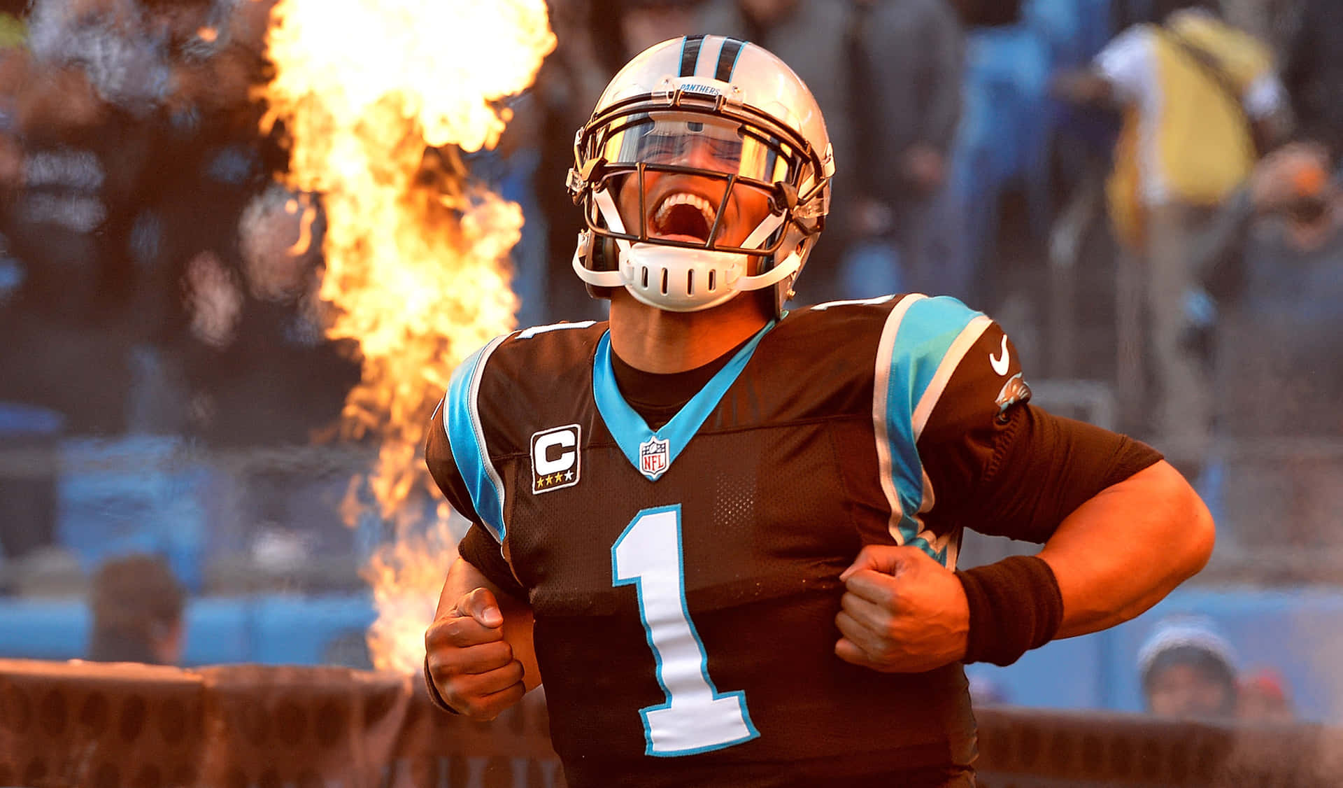 Carolina Panthers Quarterback Cam Newton Background