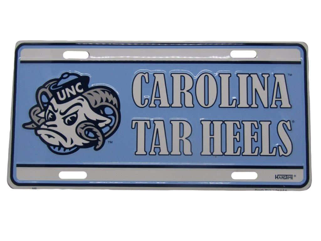 Carolina Tar Heels License Plate Background